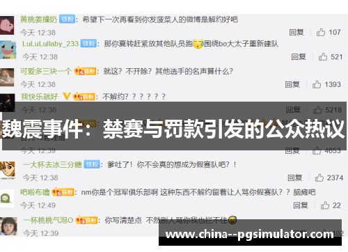 魏震事件:禁赛与罚款引发的公众热议 魏震事件:禁赛与罚款引发的公众热议